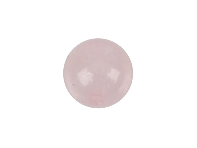 Quartz rose rond percé 6.0 mm