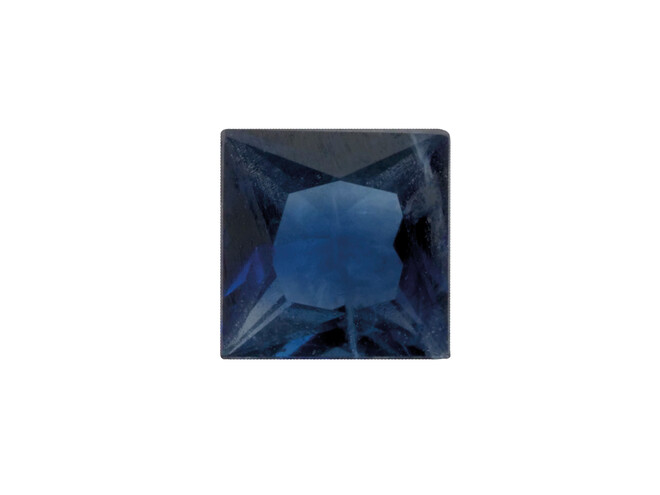 Saphir véritable carré taille facettes 2.3 x 2.3 mm