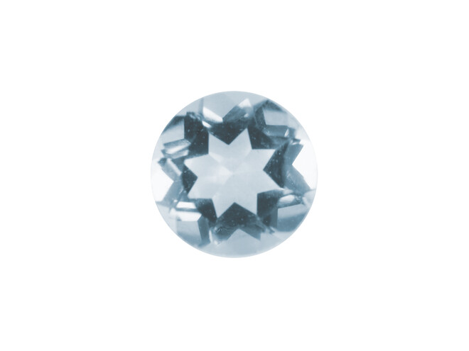 Topaze véritable ice blue taille brillant 2.75 mm
