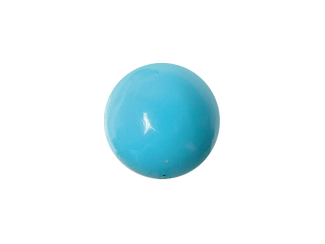 Turquoise véritable cabochon rond 2.0 mm