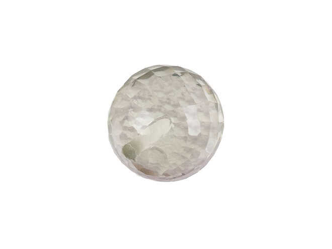 Prasiolite perle 1 trou taille facettes 8.0 mm
