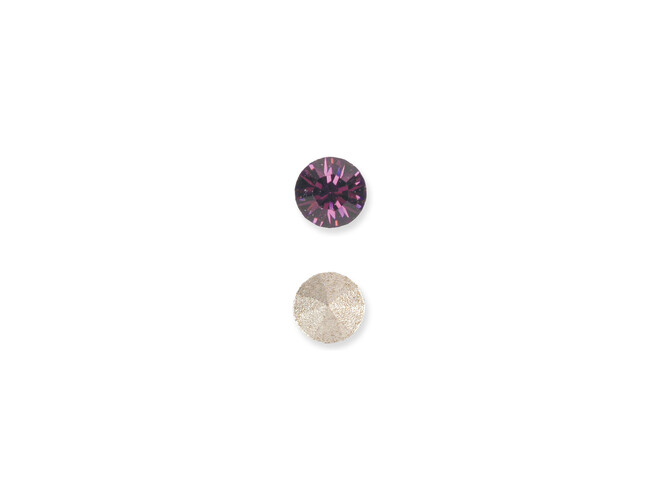 Simili améthiste rond taille brillant 2.7 mm