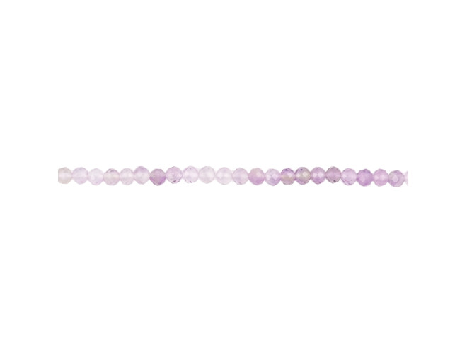 Collier de quartz lila taille facettes 2.0 mm
