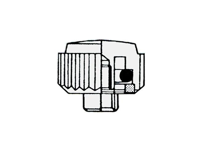 COURONNE CHROMÉ PIERRE B15 Ø3,5X0,9