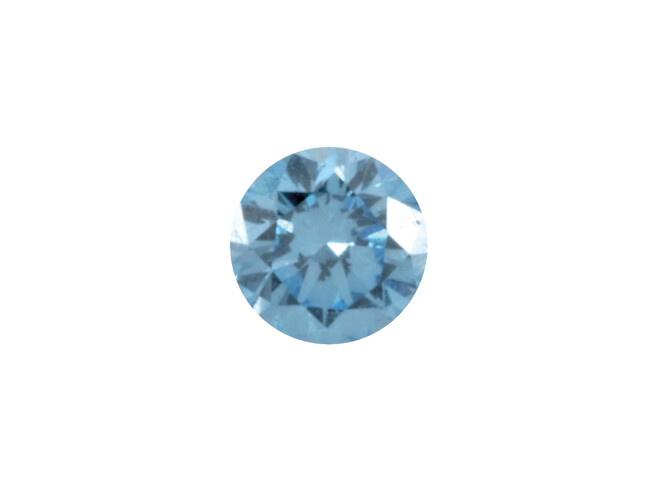 SYNTHETIQUE DIAMANT BLEU VVS 0.04 CT