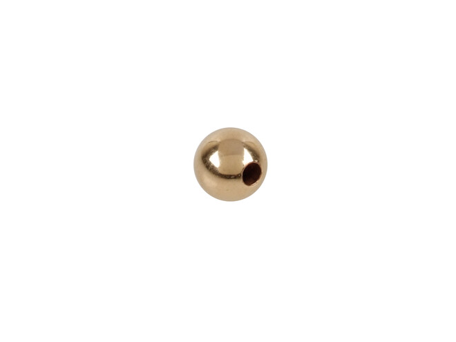 Perles goldfilled percée 5.0 mm