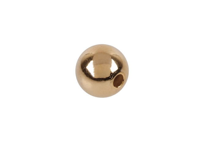 Perles goldfilled percée 8.0 mm