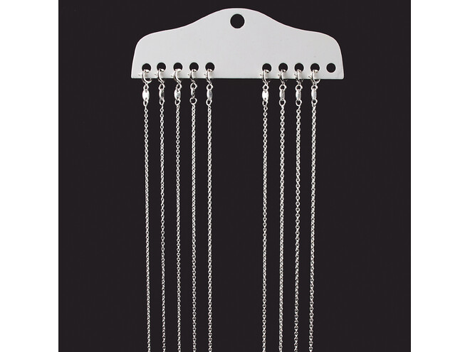 Assortiment de 9 colliers ancre en argent