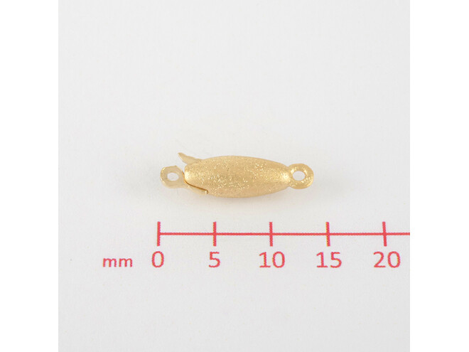 Fermoir olive 1 rang or jaune 14 carats