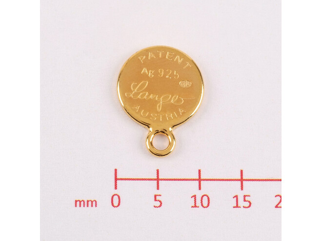Médaillon argent doré 10.0 mm