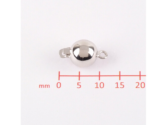 Fermoir boule argent 7.0 mm