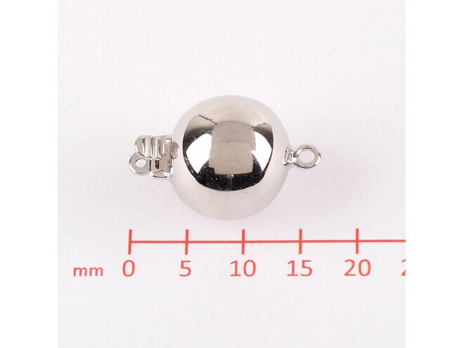 Fermoir boule argent 11.0 mm
