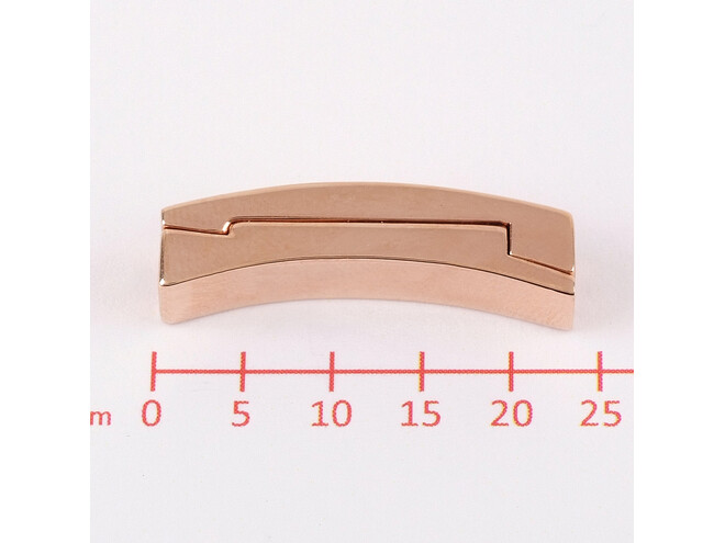 Fermoir magnétique argent doré rose
