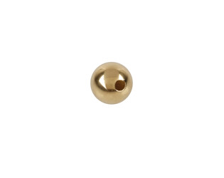 Perle percée 5.0 mm or jaune 14 carats