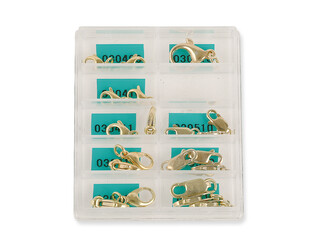 ASSORTIMENT DE 20 FERMOIRS Á GACHETTE PL.OR