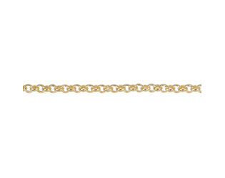 Chaine jasseron plaqué or 2.5 mm