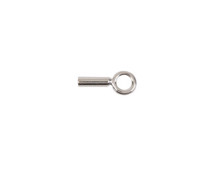 Embout rond argent pour cable 0.5 mm