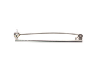 Barette 45.0 mm zilver