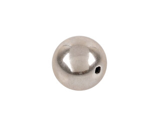 Perle argent 1 trou 9.0 mm