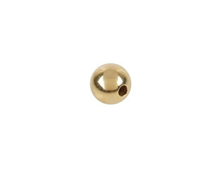 Perle percée argent doré rose 5.0 mm