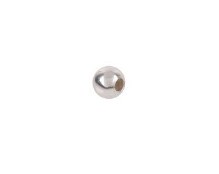 Perle percée légère argent 4.0 mm