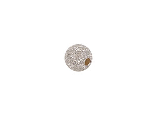 Perle argent diamantée percée 5.0 mm