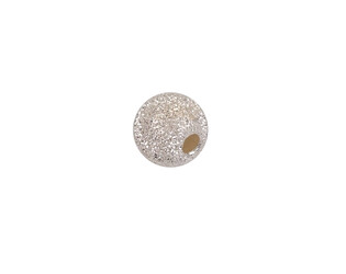 Perle argent diamantée percée 6.0 mm