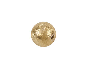 Perle argent aspect givré percée 8.0 mm