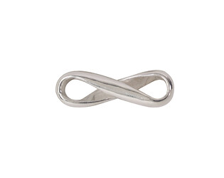 Entretoise maille infinity argent 14.0 mm