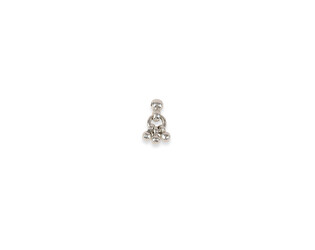 Pendentif aaneau/bille argent oxydé 5.2 mm