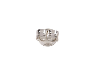 Poussettevlinder middel glad zilver