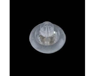 Poussettevlinder silicoon zilver