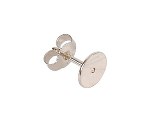 Boucles d'oreille avec plaque argent 7.0 mm