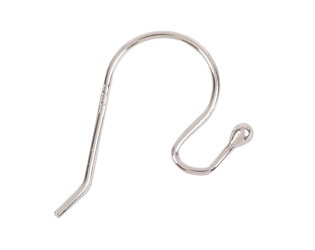 Crochet d'oreille argent avec bille