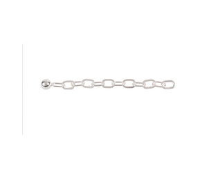 Verlengcollier 5.5 cm zilver