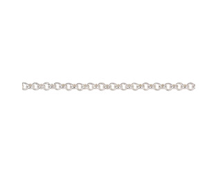 Chaine jasseron argent 2.5 mm