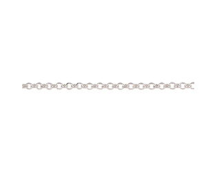 Chaine jasseron taillé argent 2.1 mm