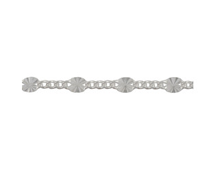 Chaine gourmette fantaisie argent 1.8 mm