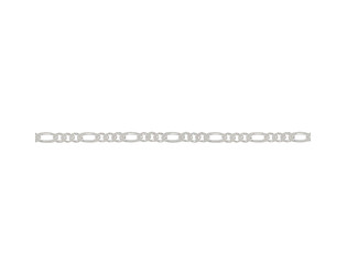Chaine figaro argent 1.9 mm