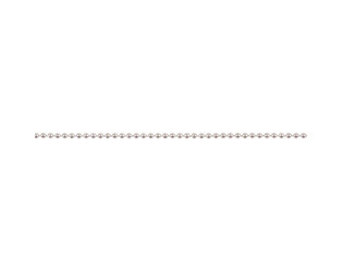 Chaine perlée argent 1.0 mm