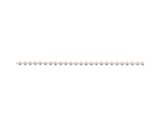 Chaine perlée argent 1.5 mm