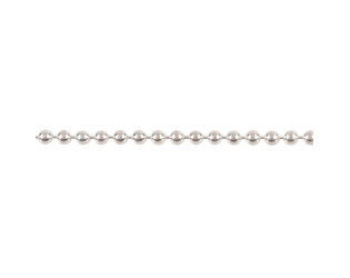 Chaine perlée argent 2.5 mm