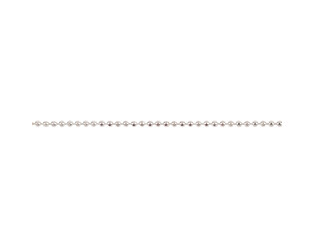 Collier perles taille facettes argent 1.2 mm