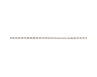 Chaine queue de renard maille facettes argent 1.2 mm