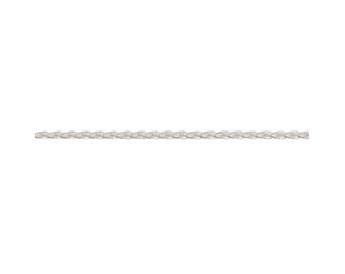 Chaine queue de renard maille facettes argent 1.6 mm