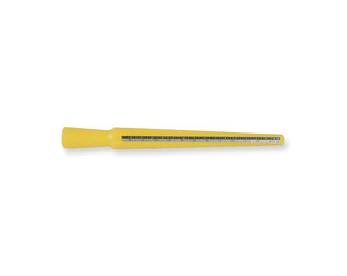 Ringenstok van plastic - geel