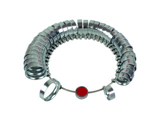 BAGUIER MÉTAL BOMBÉ 6,2 MM