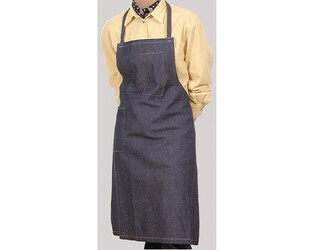 TABLIER EN COTON -BLEU