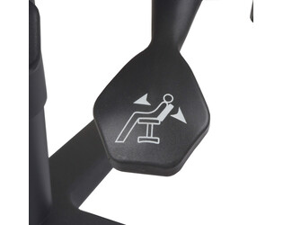 TABOURET SELLE AVEC DOSSIER À ROULETTES