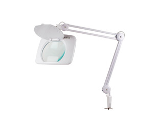 LED lamp tafelmodel met tafelklem met vergrootglas